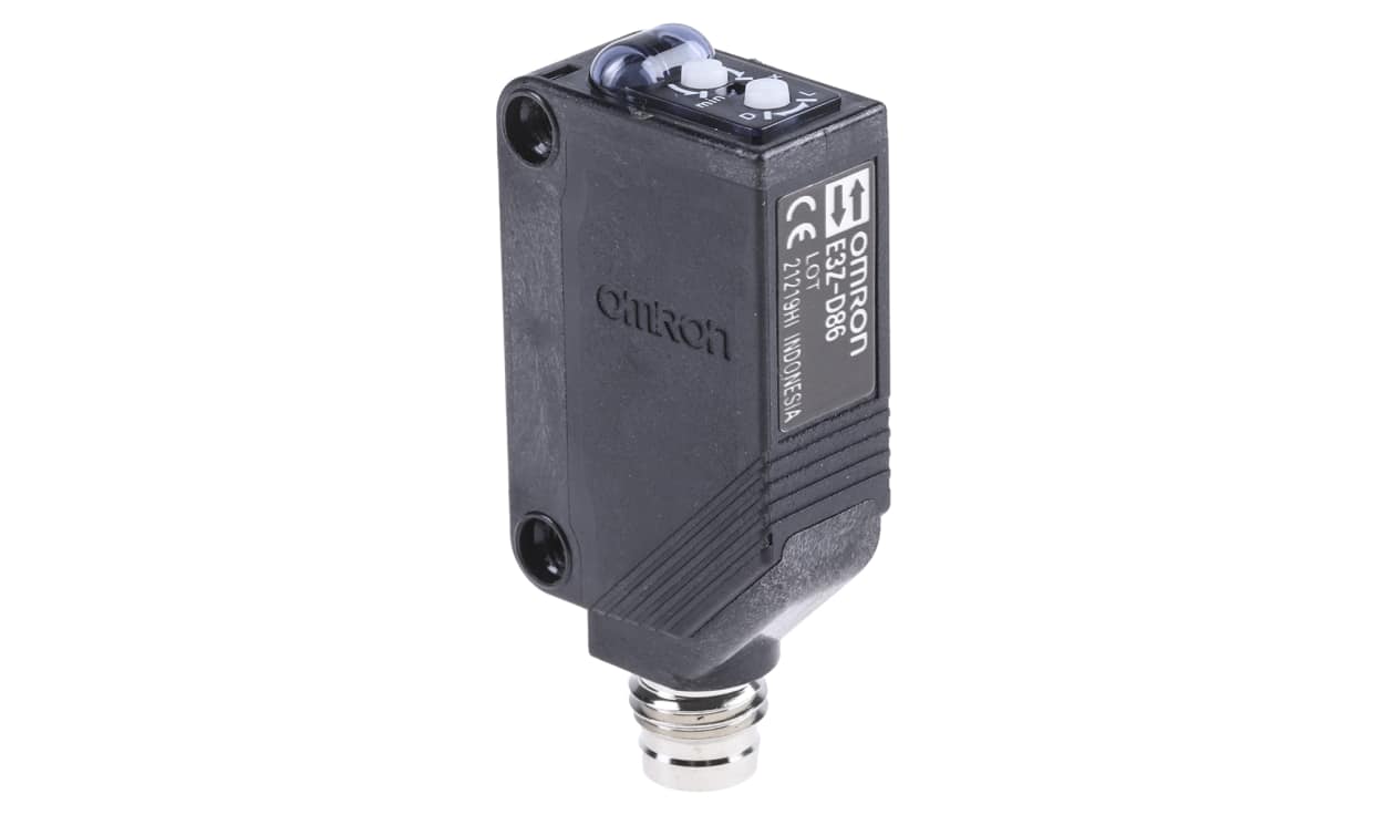Omron E3Z-D86, Diffuse Photoelectric Sensor, Block Sensor, 5 mm → 100 mm Detection Range - generaltechuae