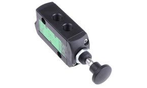 ASCO 55102082, Push Button 3/2 Pneumatic Manual Control Valve 551 Series, G 1/4, 1/4in, III B