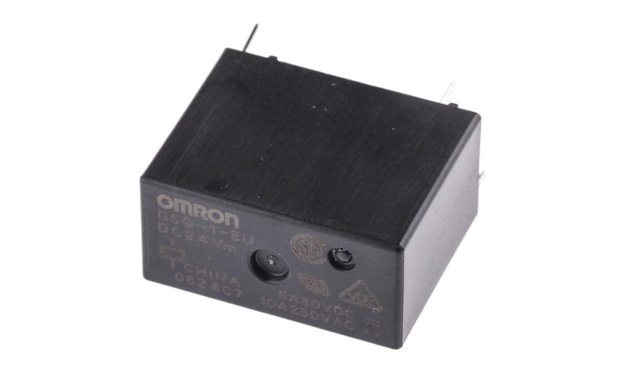 Omron G5Q-1-EU DC24 (TY), PCB Mount Power Relay, 24V dc Coil, 10A Switching Current, SPDT - generaltechuae