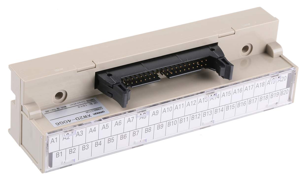 Omron XW2D-40G6, Terminal Block for Use with CJ1M Series, 125 V - generaltechuae