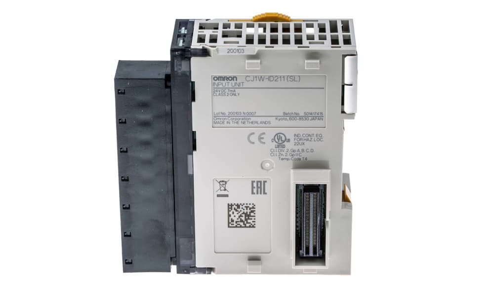 Omron CJ1W-ID211(SL), CJ Series PLC Expansion Module for Use with SYSMAC CJ Series, Digital