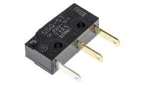 Omron SSG-5T, Pin Plunger Subminiature Micro Switch, Tab Terminal, 5 A @ 125 V ac, SPDT, IP40