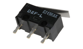 Omron D2F-L, Hinge Lever Micro Switch, PCB Terminal, 3 A @ 125 V ac, SPDT, IP40