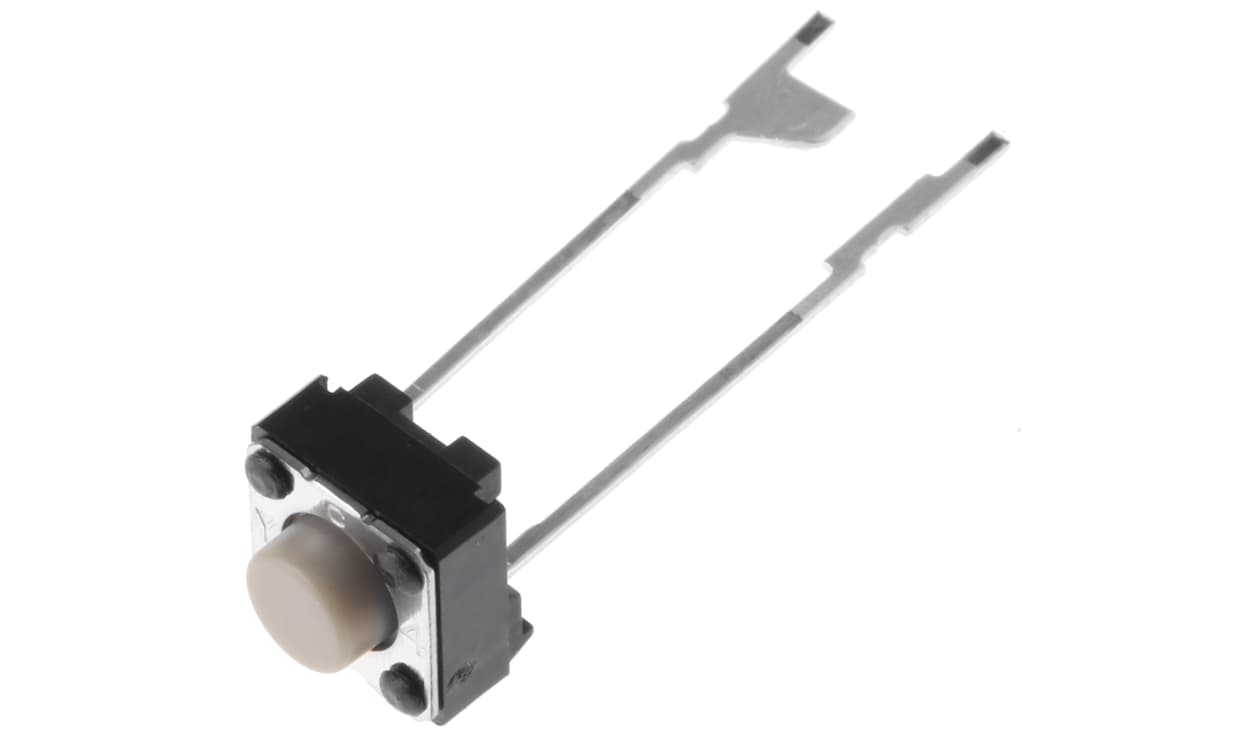 Omron B3F-6022, Plunger Tactile Switch, SPST 50 mA @ 24 V dc 1.6mm Through Hole