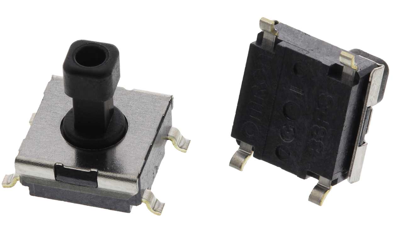 Omron B3FS-1050, Plunger Tactile Switch, SPST 50 mA @ 24 V dc 4.7mm Through Hole