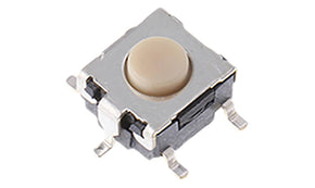 Omron B3S-1100, Button Tactile Switch, SPST 50 mA @ 24 V dc 0.8mm Through Hole