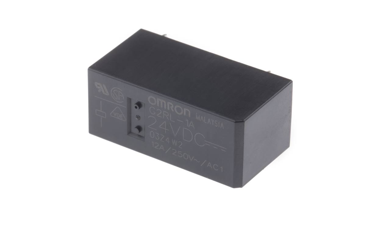 Omron G2RL-1A DC24, PCB Mount Power Relay, 24V dc Coil, 10A Switching Current, SPST - generaltechuae