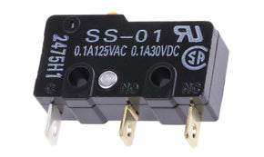 Omron SS-01, Pin Plunger Micro Switch, Solder Terminal, 100 mA @ 30 V dc, SPDT, IP40