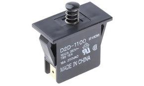 Omron D2D-1100, Door Micro Switch, Plunger, SPDT 16 A @ 250 V ac, -25 → +85°C