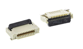 Omron XF2M-1015-1A, , XF2M 0.5mm Pitch 10 Way Right Angle Female FPC Connector, Top and Bottom Contact