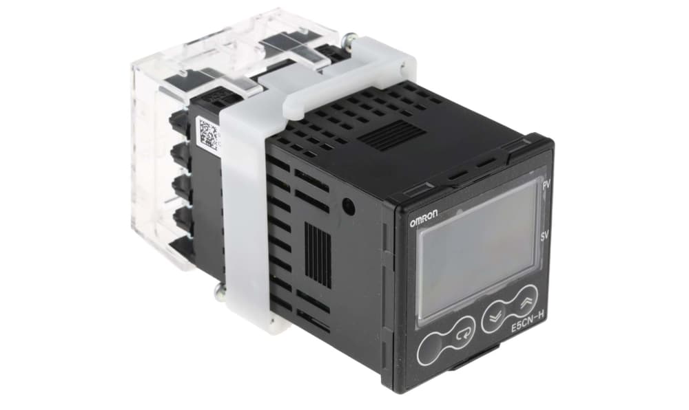 Omron E5CN-HQ2M-500 100-240 VAC, E5CN Panel Mount PID Temperature Controller, 48 x 48mm, 2 Output SSR, Solid State Relay, Logic, 100 → 240 V ac