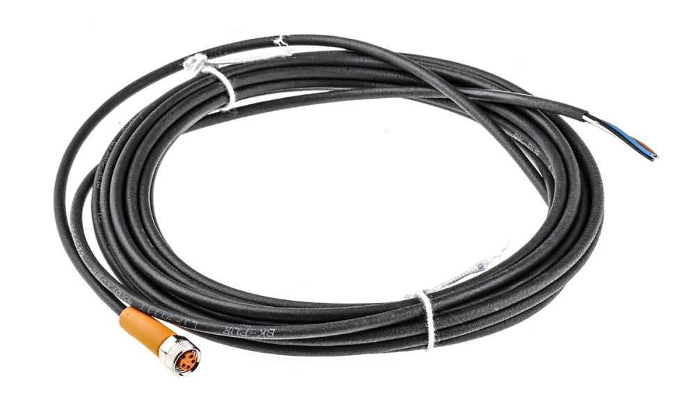 ifm EVC151, Straight Female 4 way M8 to Unterminated Sensor Actuator Cable, 5m