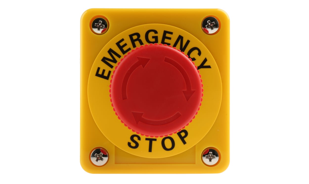 Omron A22E-M-11B, A22E Series Twist Release Emergency Stop Push Button, Panel Mount, SPDT, IP65