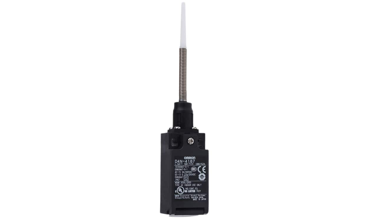 Omron D4N-4187, D4N Series Rod Limit Switch, NO/NC, IP67, DPST, Plastic Housing