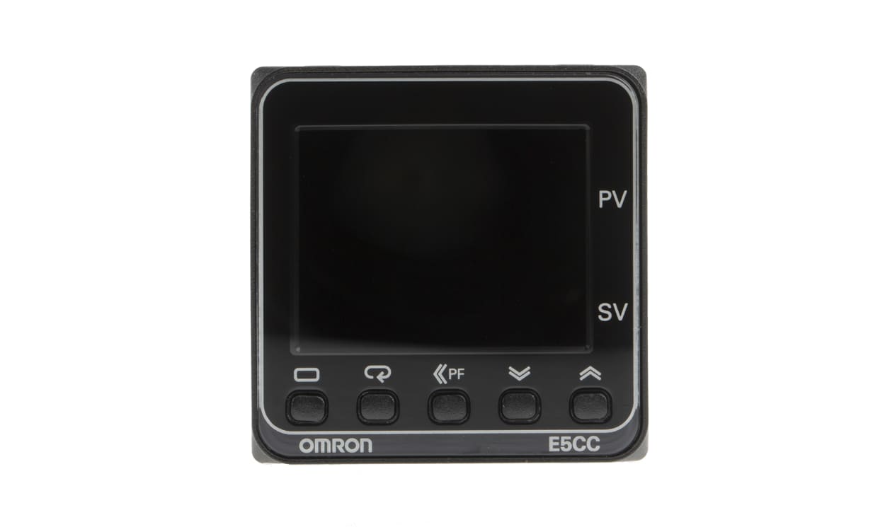 Omron E5CC-RX3D5M-000, E5CC Panel Mount PID Temperature Controller, 96 x 96mm, 1 Output Relay, 24 V ac/dc Supply Voltage ON/OFF, PID - generaltechuae