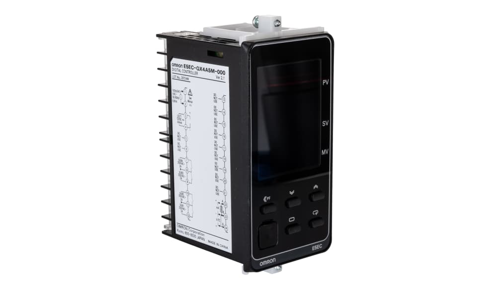 Omron E5EC-QX4A5M-000, E5EC Panel Mount PID Temperature Controller, 48 x 48mm, 1 Output SSR, Solid State Relay, Logic, 100 → 240