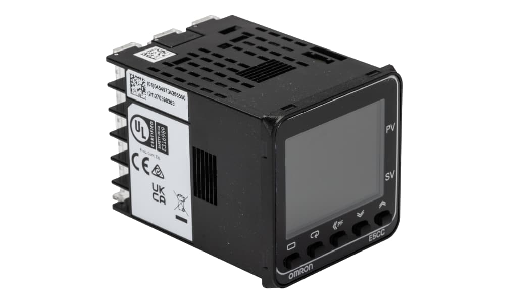 Omron E5CC-QX3A5M-003, E5CC Panel Mount PID Temperature Controller, 48 x 48mm, 1 Output SSR, Solid State Relay, Logic, 100 → 240 V ac