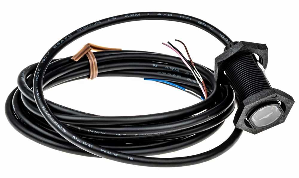 Omron E3FADP132M, Diffuse Photoelectric Sensor, Barrel Sensor, 1 m Detection Range