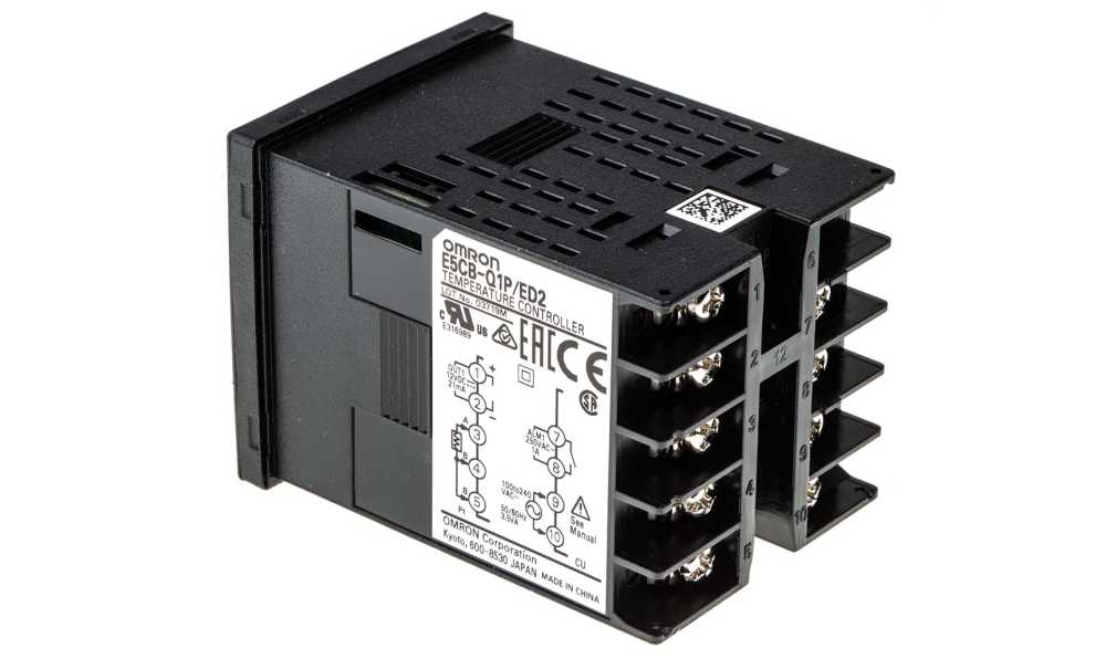Omron E5CB-Q1P 100-240 VAC, E5CB Panel Mount PID Temperature Controller, 48 x 48mm, 1 Output SSR, Solid State Relay, Logic, 100 → 240 V ac