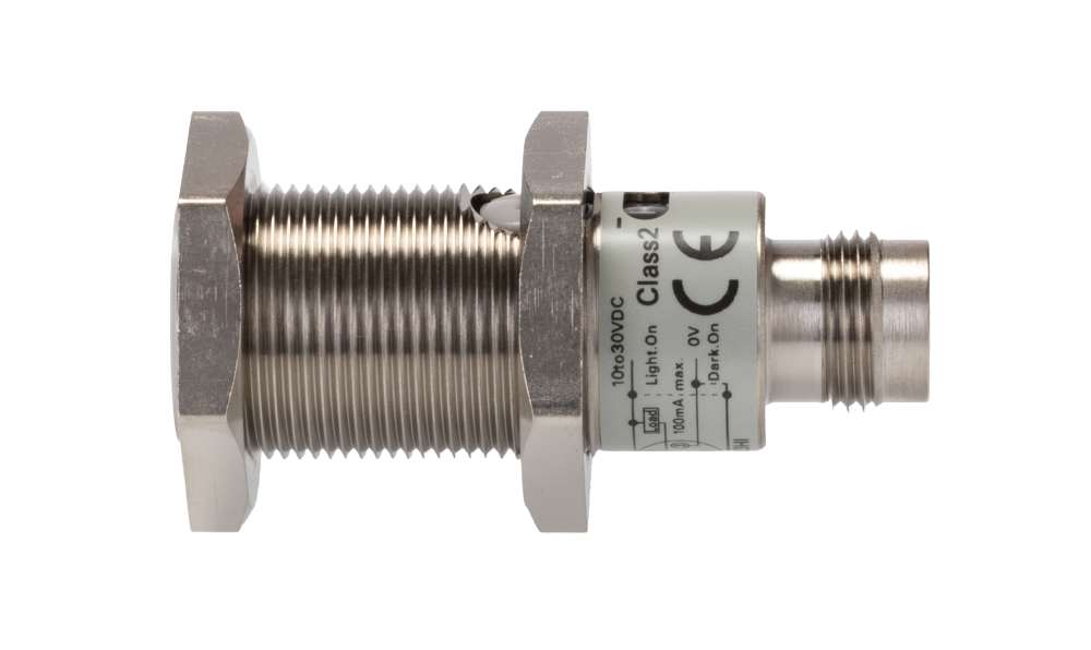 Omron E3FB-RN21, Retroreflective Photoelectric Sensor, Barrel Sensor, 100 mm → 4 m Detection Range