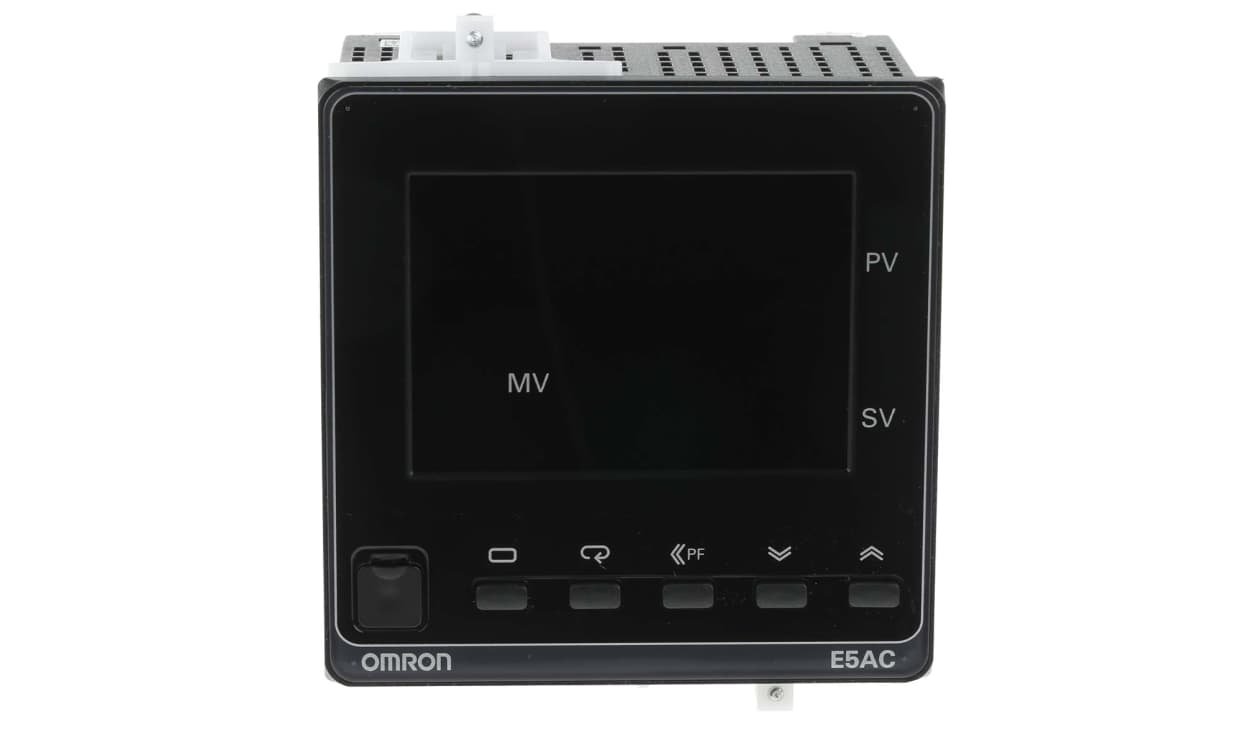 Omron E5AC-RX4A5M-000, E5AC Panel Mount PID Temperature Controller, 96 x 96mm, 1 Output Relay, 100 → 240 V ac Supply Voltage ON/OFF, - generaltechuae