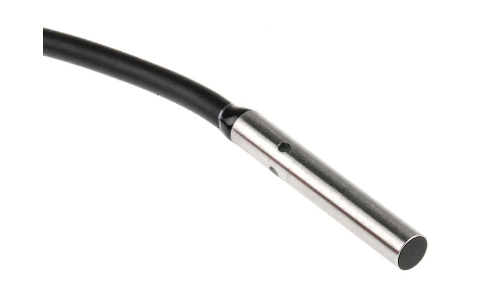 Omron E2E-C04S12-WC-B1 2M, Inductive Smooth Barrel Proximity Sensor, 1.2 mm Detection, PNP NO, 10 → 30 V dc