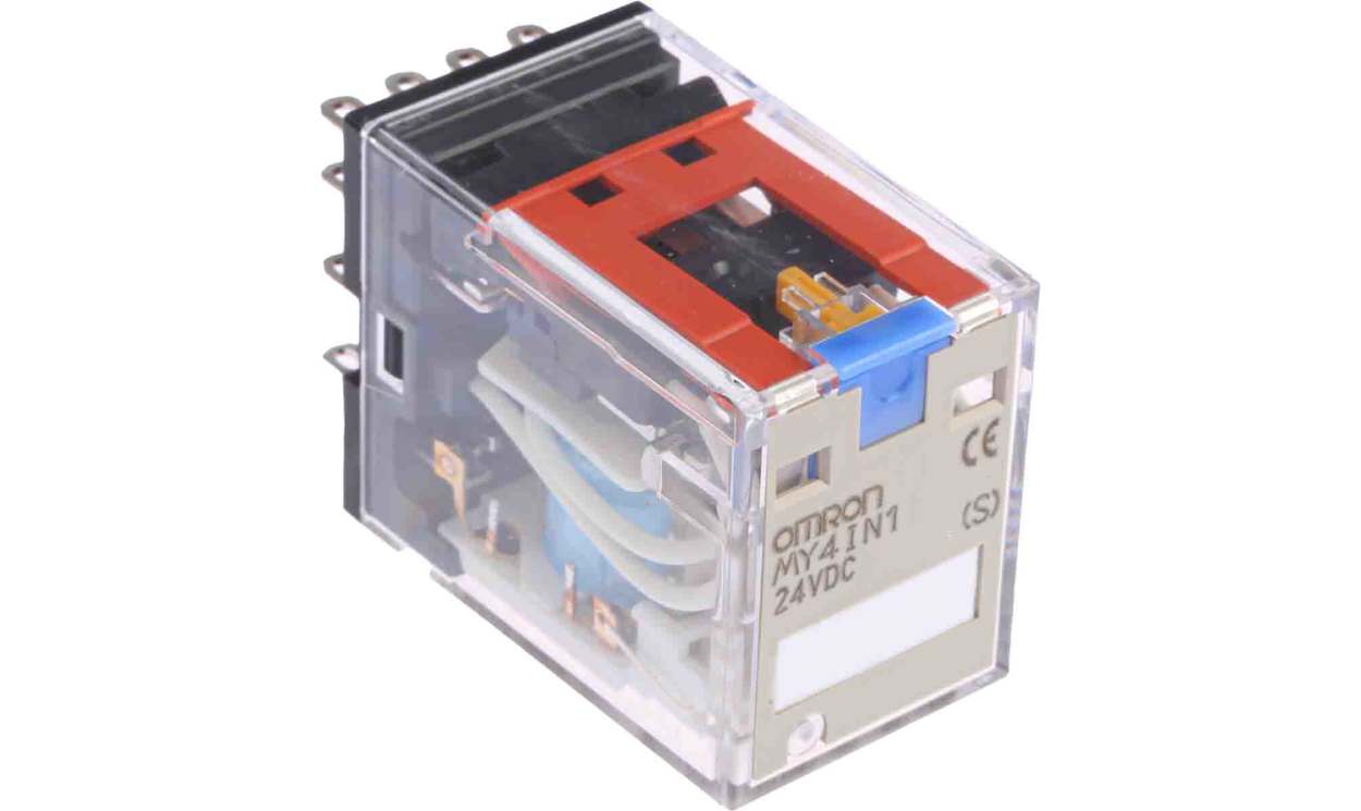 Omron MY4IN1 24VDC (S), Plug In Power Relay, 24V dc Coil, 5A Switching Current, 4PDT - generaltechuae