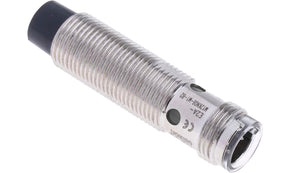 Omron E2A-M12KN08-M1-B2, Inductive Threaded Barrel Proximity Sensor, M12, 8 mm Detection, PNP NC, 12 → 24 V dc