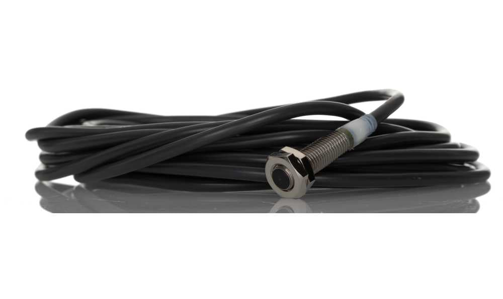 Omron E2A-S08KS02-WP-C1 5M, Inductive Threaded Barrel Proximity Sensor, M8, 2 mm Detection, NPN NO, 12 → 24 V dc