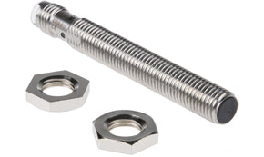 Omron E2A-S08LS02-M5-B1, Inductive Threaded Barrel Proximity Sensor, M8, 2 mm Detection, PNP NO, 12 → 24 V dc