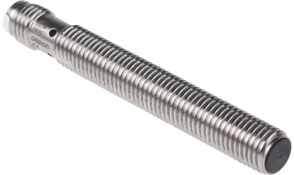 Omron E2A-S08LS02-M5-B1, Inductive Threaded Barrel Proximity Sensor, M8, 2 mm Detection, PNP NO, 12 → 24 V dc