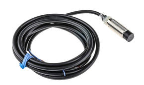 Omron E2B-M12KN08-WP-C1 2M, Inductive Threaded Barrel Proximity Sensor, M12, 8 mm Detection, NPN NO, 12 → 24 V dc