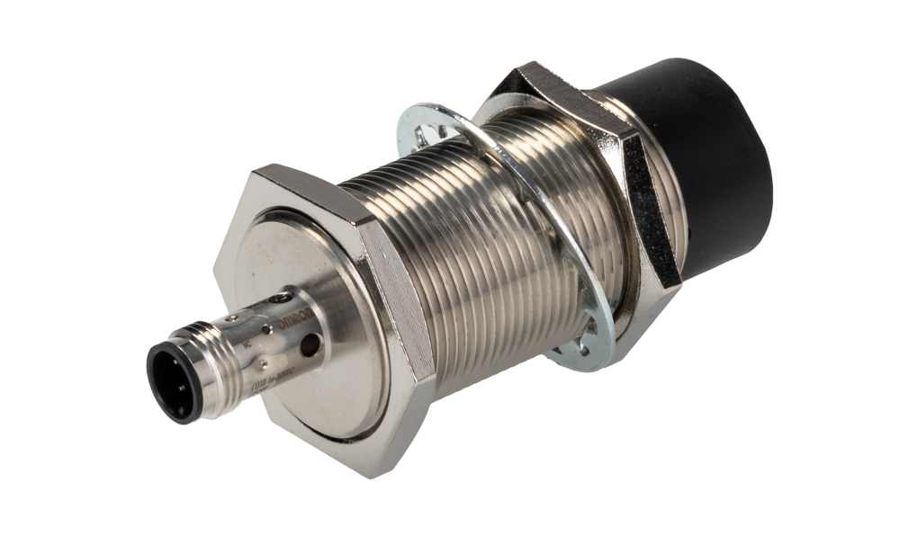 Omron E2B-M30LN30-M1-B2, Inductive Threaded Barrel Proximity Sensor, M30, 30 mm Detection, PNP NC, 12 → 24 V dc
