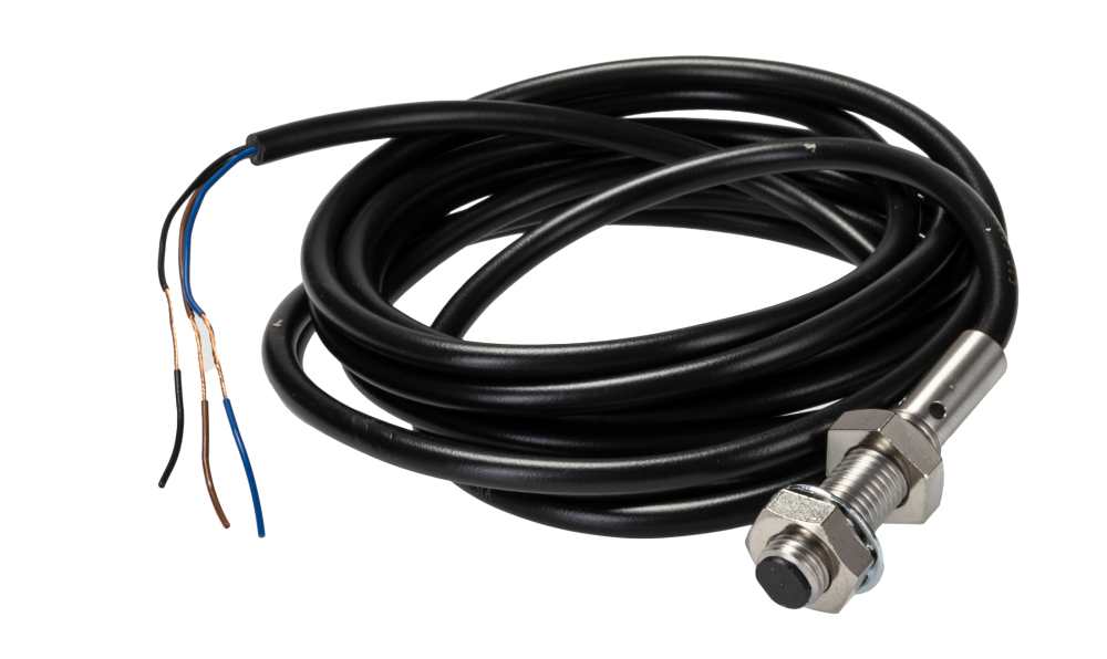 Omron E2B-S08KS02-WP-B2 2M, Inductive Threaded Barrel Proximity Sensor, M8, 2 mm Detection, PNP NC, 12 → 24 V dc