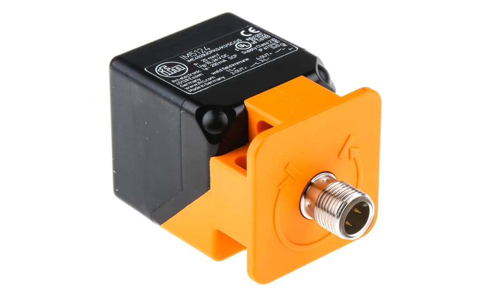 ifm IM5124, Inductive Block Proximity Sensor, 20 mm Detection, PNP NO+NC, 10 → 36 V dc