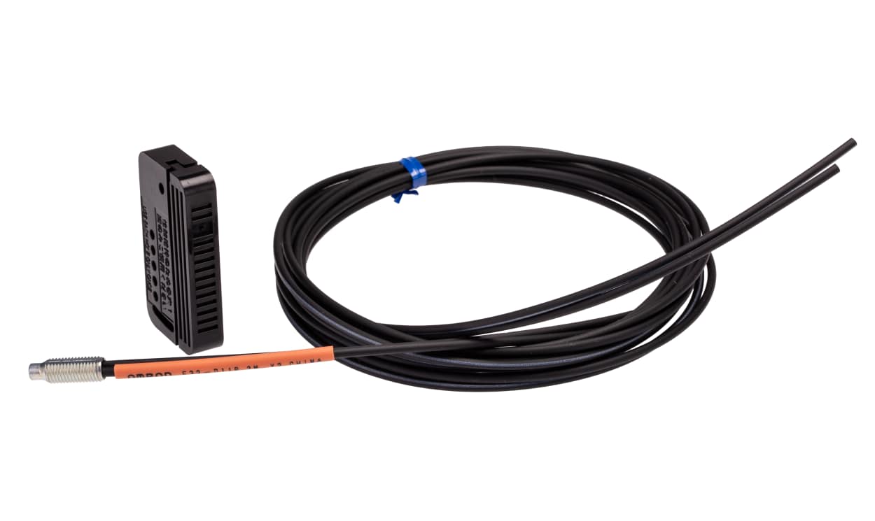 Omron E32-D11R 2M, Plastic Fibre Optic Sensor 1260 mm, IP67 - generaltechuae