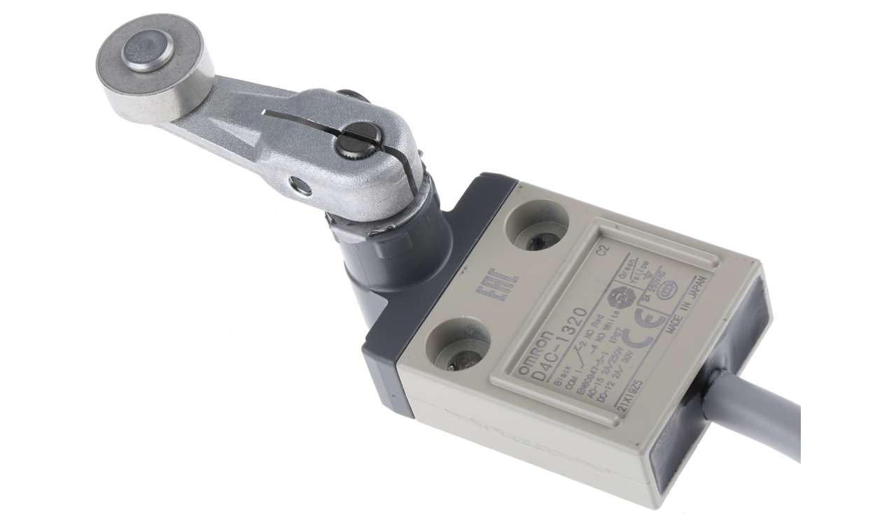 Omron D4C-1320, D4C Series Roller Lever Limit Switch, NO/NC, IP67, SPDT, 250V ac Max, 250 V ac 5A Max