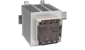 Omron G3PE-545B-3N 12-24VDC, G3PE Three Phase Series Solid State Relay, 45 A Load, DIN Rail Mount, 528 V ac Load, 30 V dc Control