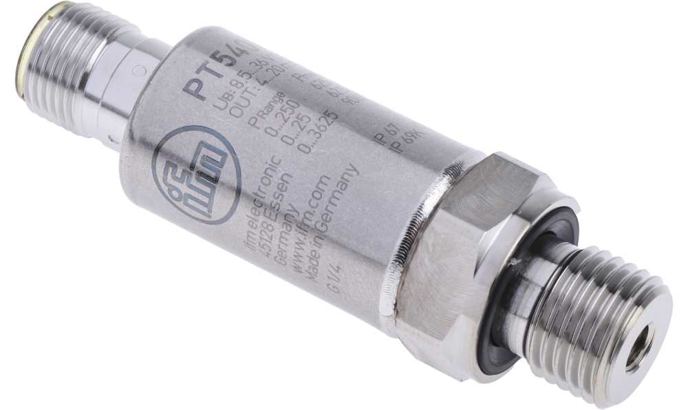 ifm PT5401, Pressure Sensor, 0bar Min, 250bar Max, Analogue Output, Relative Reading