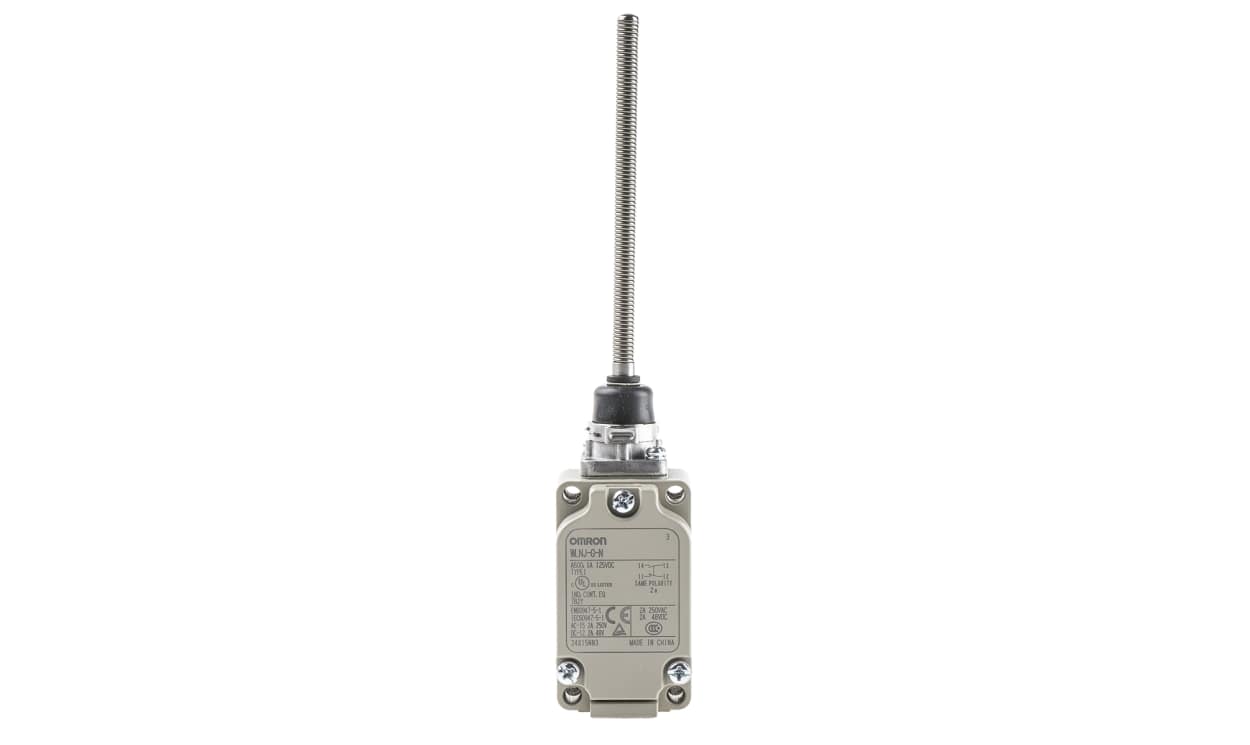 Omron WLNJ-G-N, WL Series Coil Spring Limit Switch, NO/NC, IP67, SPST, 500V ac Max, 10A Max