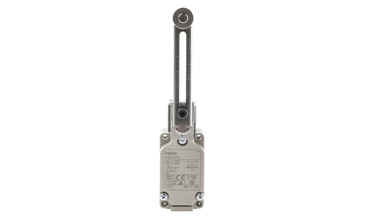 Omron WLCA12-2Y-N, WL Series Roller Lever Limit Switch, NO/NC, IP67, SPST, 500V ac Max, 10A Max