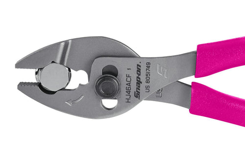 Snap-on HJ46ACFEP | 6" Talon Grip FlankJaw Slip-Joint Pliers | 6-7/16 in long, Electric Pink