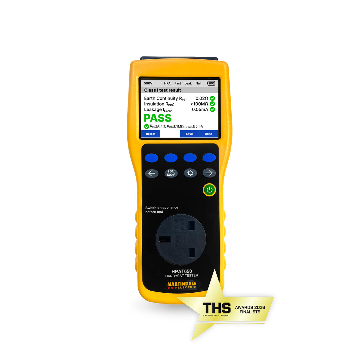 Martindale MARHPAT650 | HPAT650 Advanced PAT Tester | Auto/manual, 100-appliance memory - generaltechuae