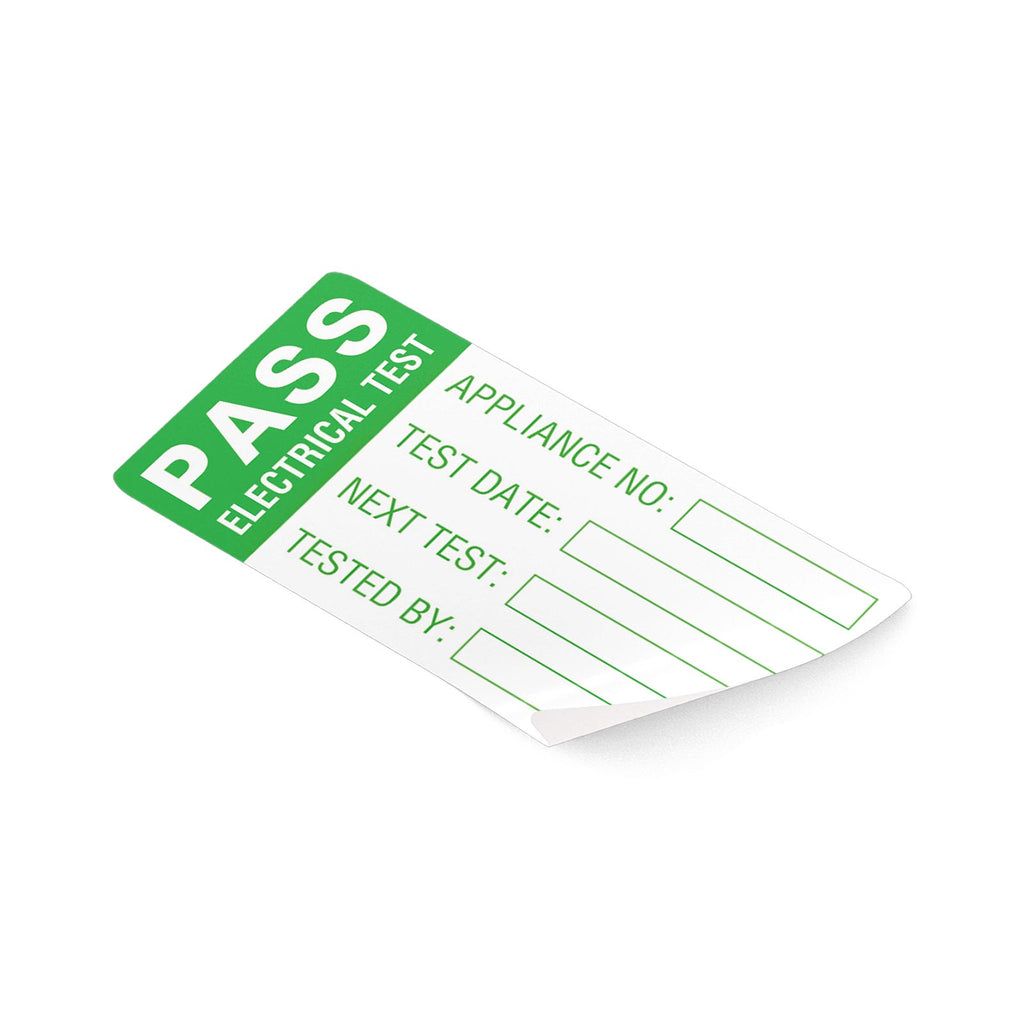 Martindale MARLAB2 | LAB2 Large Green Pass PAT Labels | 60 x 30 mm, pack of 500 - generaltechuae