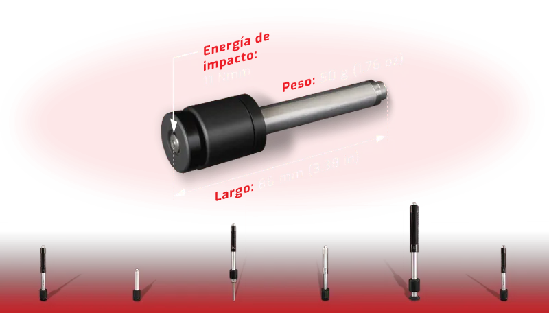 DMQ QHS211 | Type DC Leeb Impact Device | 11 Nmm impact energy, 86 mm - generaltechuae