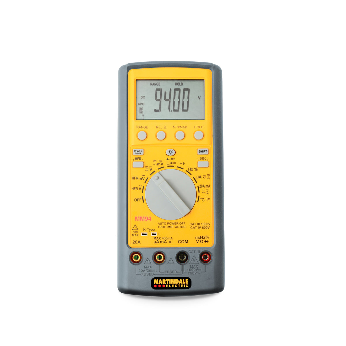 Martindale MARMM94 | MM94 True RMS Digital Multimeter | 60,000 Count, 20A, CAT IV 600V - generaltechuae
