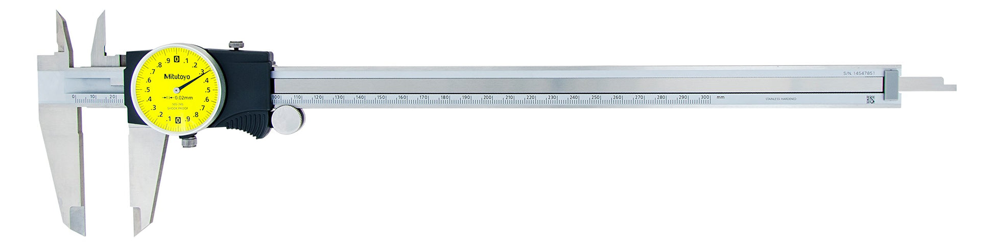 Mitutoyo 505-745 Dial Caliper 0 - 300 mm, Graduation 0.02 mm, 2 mm/rev - generaltechuae