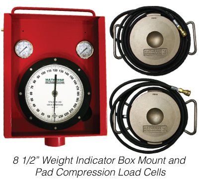 Matherne Non-Integrated Pad Type Weight Indicator System | 8.5 in Dial, 120,000-360,000 lbs - generaltechuae