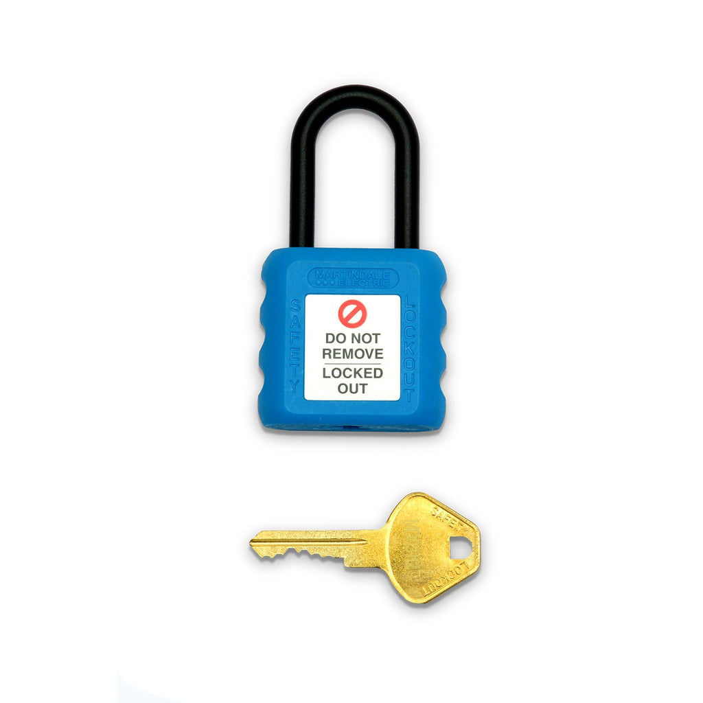 Martindale MARPAD21BL | PAD21 Insulated Padlock | Blue, 6 mm Nylon Shackle - generaltechuae