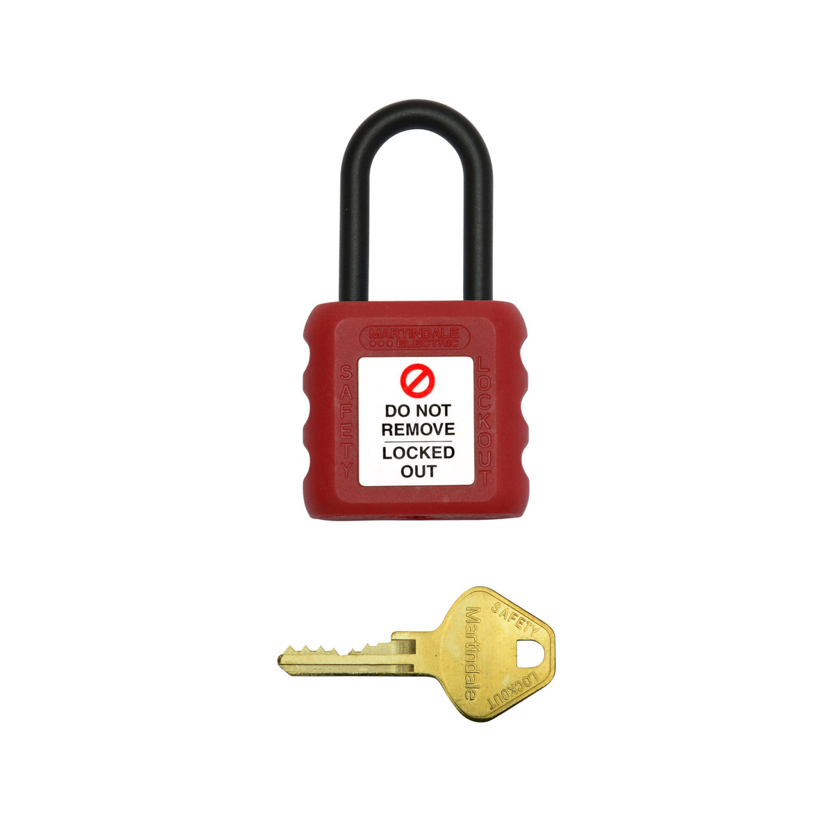 Martindale MARPAD21RD | PAD21 Insulated Padlock | Red, 6 mm Nylon Shackle - generaltechuae